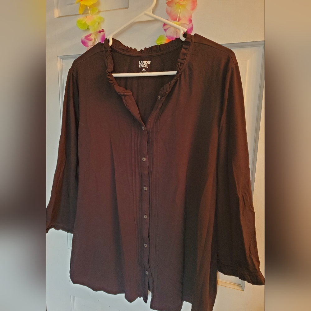 Lands End Button Up